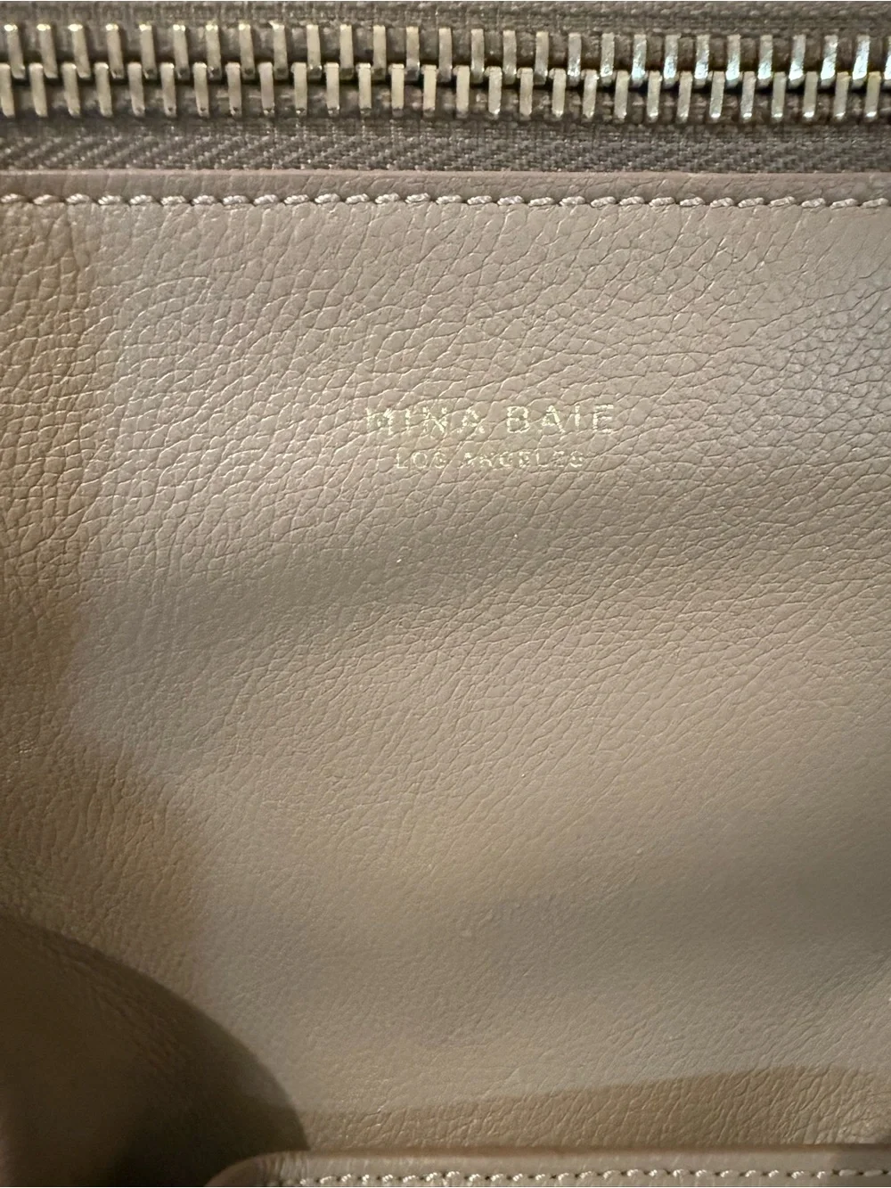 Mina Baie Harper Leather Backpack in Desert